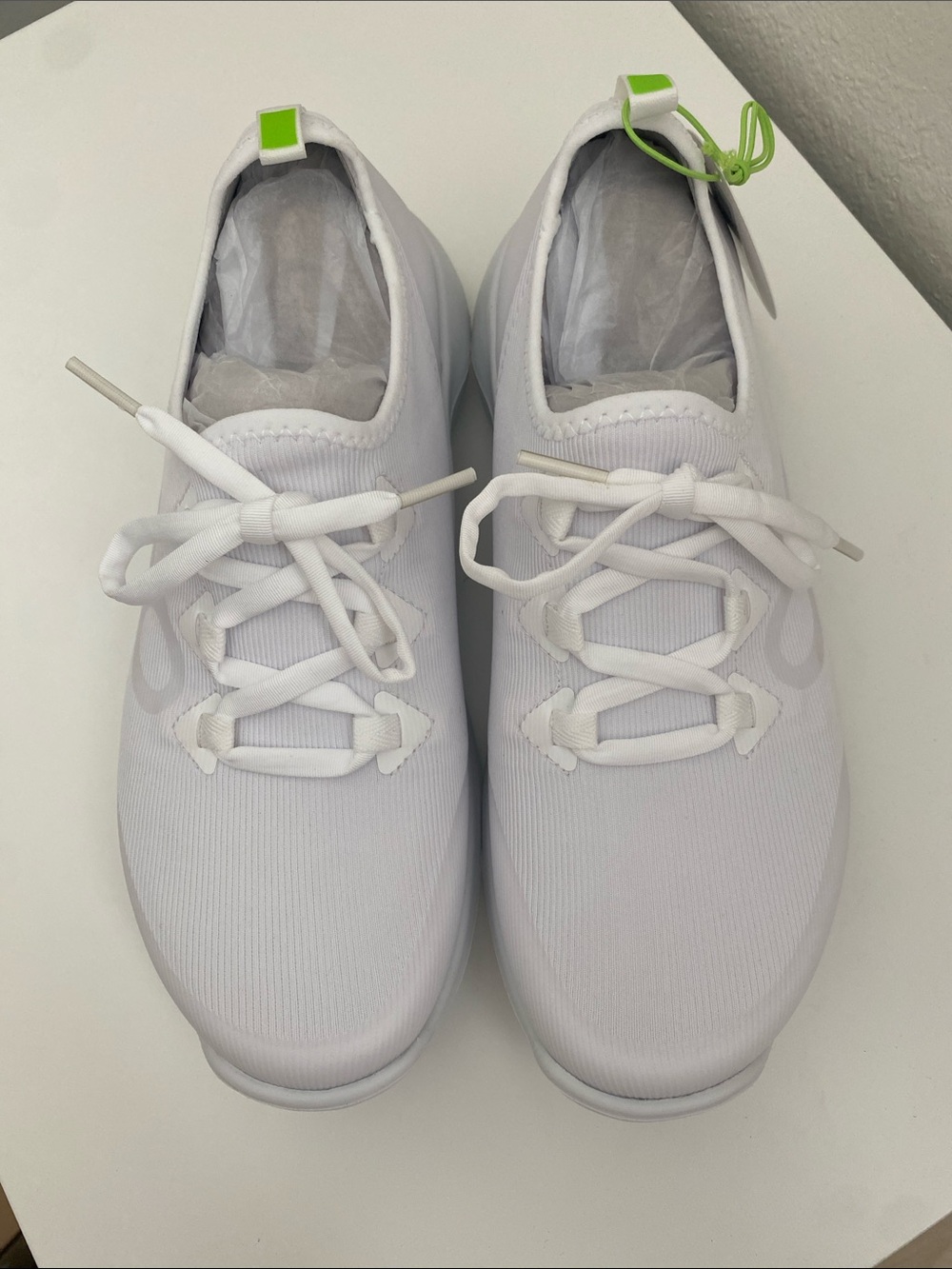 Oofos Oomg Sport LS White Athletic Slip-On Sneakers - Lightweight Comfort